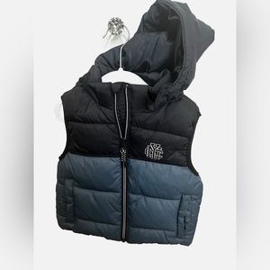 H&M NYC puffer vest size 3/4T navy blue/blue